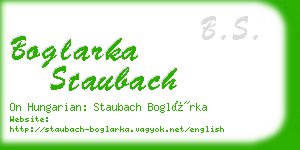 boglarka staubach business card